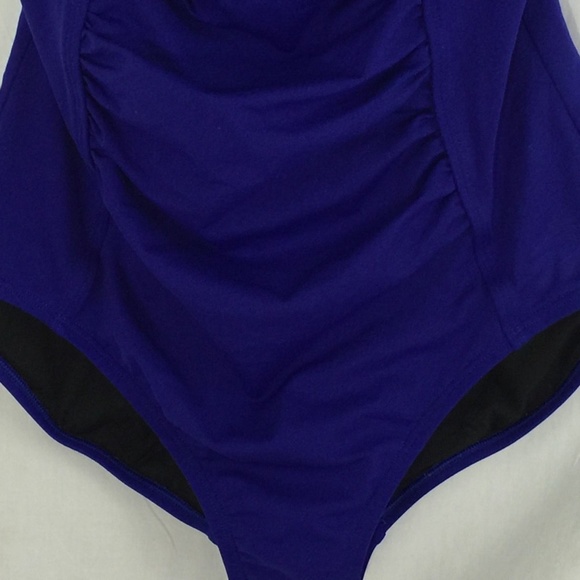 Speedo Women's Shirred Tank Swimsuit One Piece - Picture 4 of 6